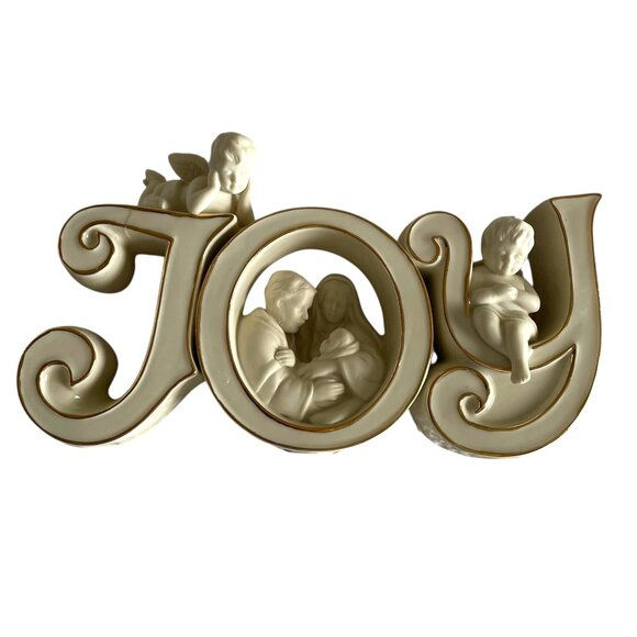 Lenox Joy to the World Nativity Christmas Figurine Holy Family Angels Porcelain - Picture 1 of 6